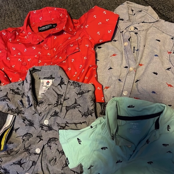 10PC 2T 24 month BUNDLE 2 NWT ALL EUC DRESS SHIRTS BOY KIDS - Picture 5 of 6